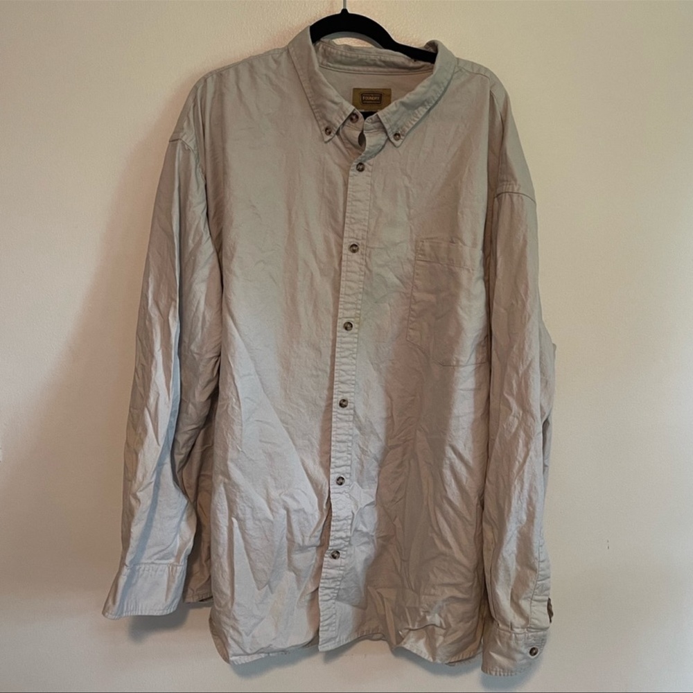 Foundry Men’s | Cream/ Khaki Shirt | Size 4XL